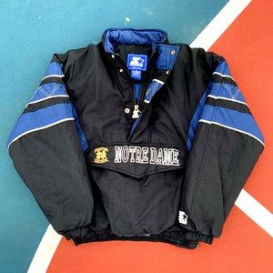 Vintage Notre Dame starter jacket
